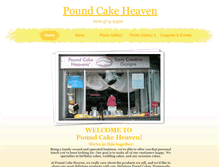 Tablet Screenshot of poundcakeheaven.net